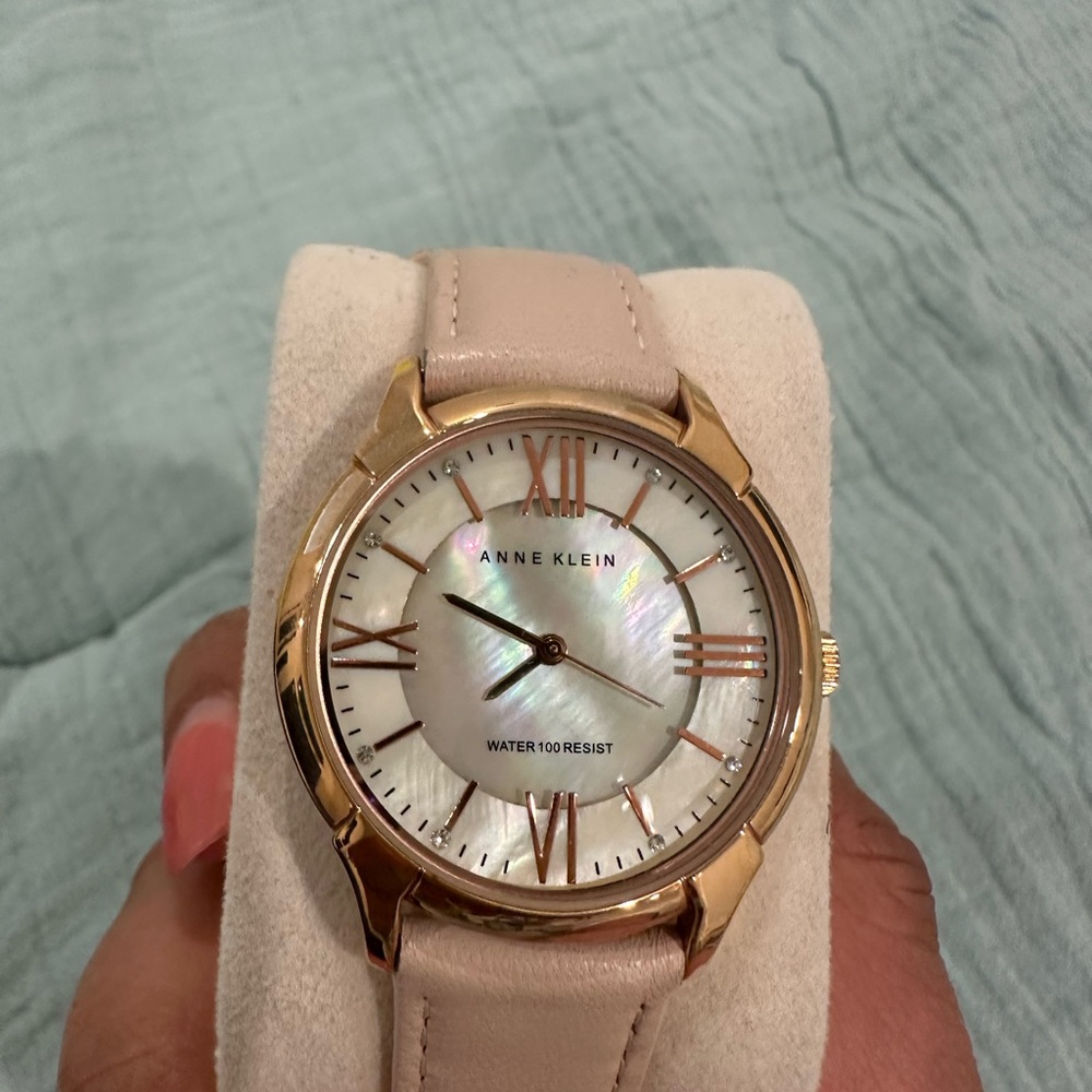 Anne Klein Watch with Leather Band